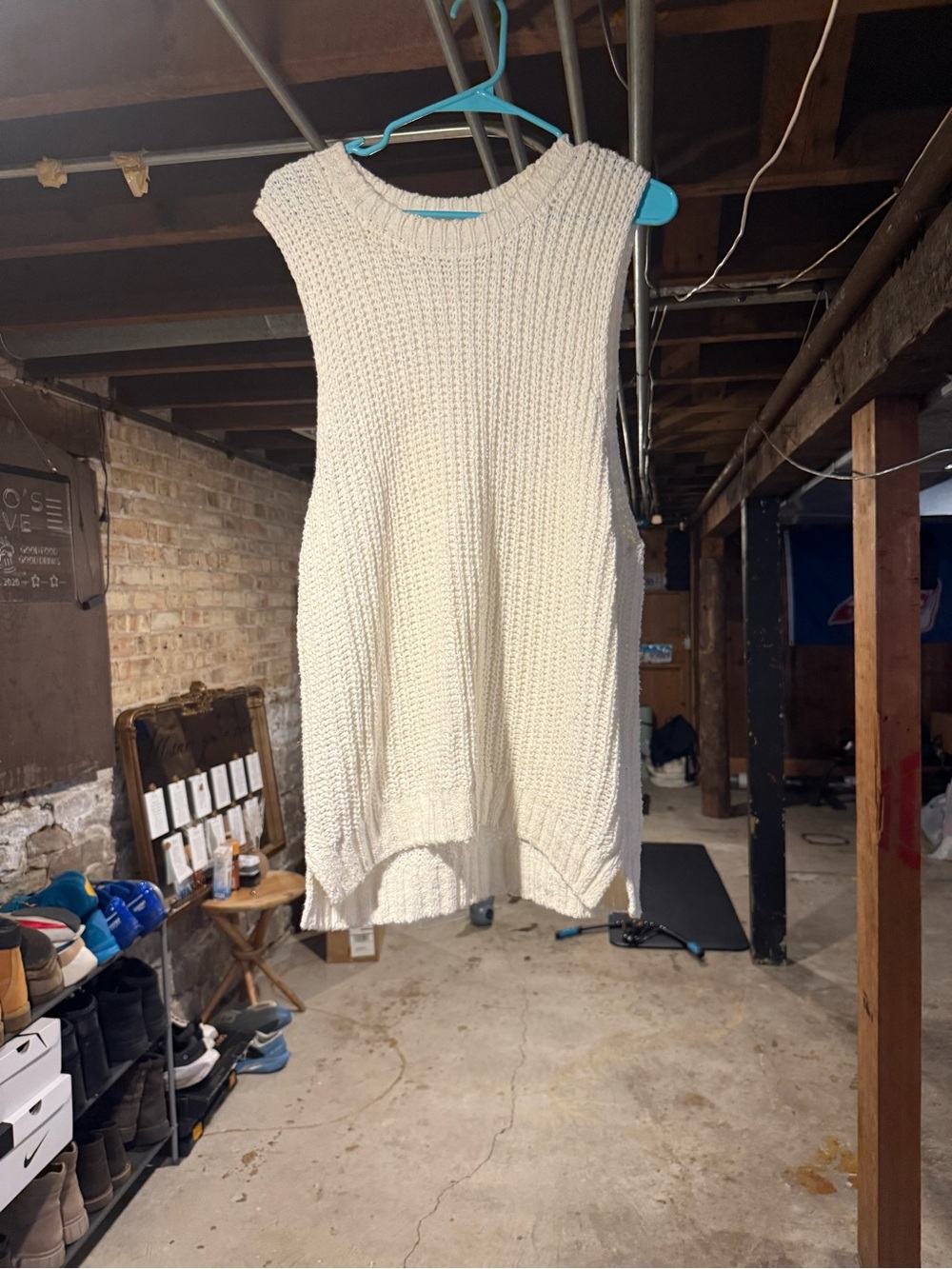 Abercrombie & Fitch Cream Knit Tank Top